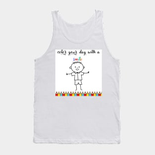 smile face kids Tank Top